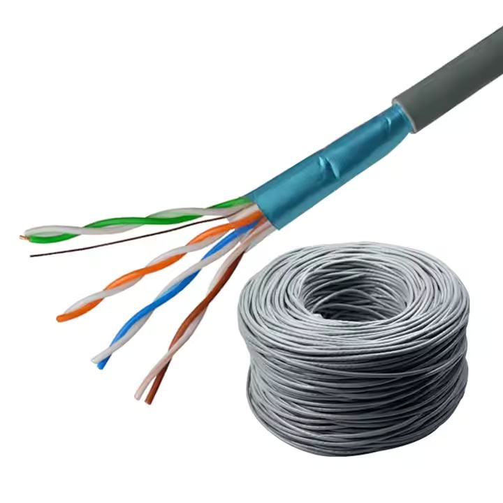 Factory Supply Support OEM Outdoor Indoor Network Cable Cat5e FTP CopperCCA 23AWG 24AWG PVC Jacket