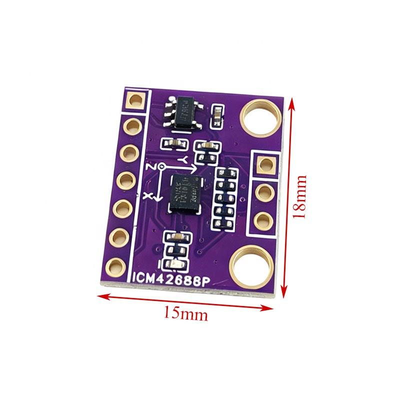 ICM42688 6-Axis Attitude Sensor Module - Gyroscope and Accelerometer IMU I2C 3.3V5V Supply 6-DOF IMU ICM42688 6-Axis Attitude Sensor Module - Gyroscope and Accelerometer IMU I2C 3.3V5V Supply 6-DOF IMU