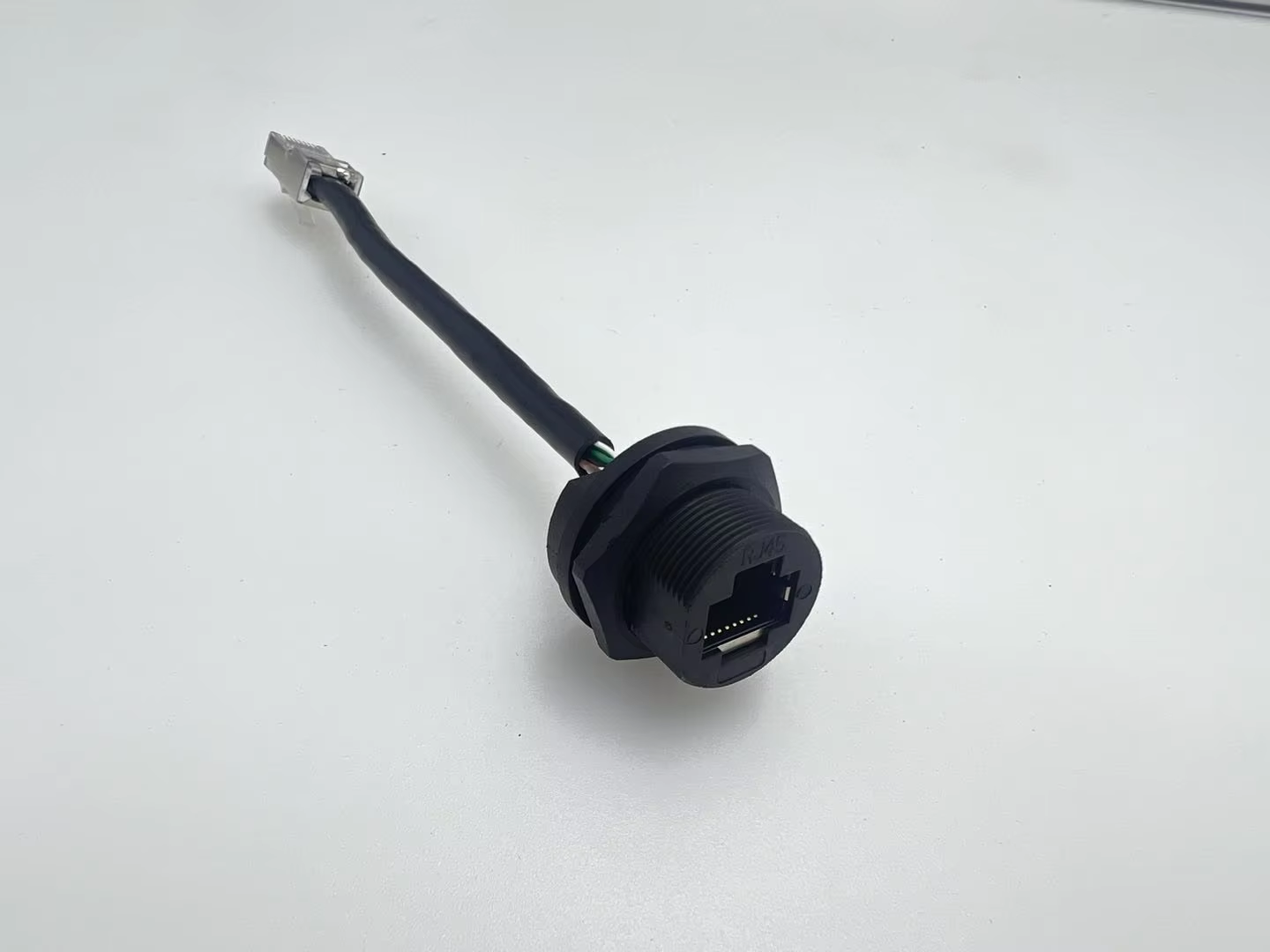 Ethernet Rj45 Connector Waterproof Rj45 Network Connector CAT5e CAT6a Female Panel Mount Sockets