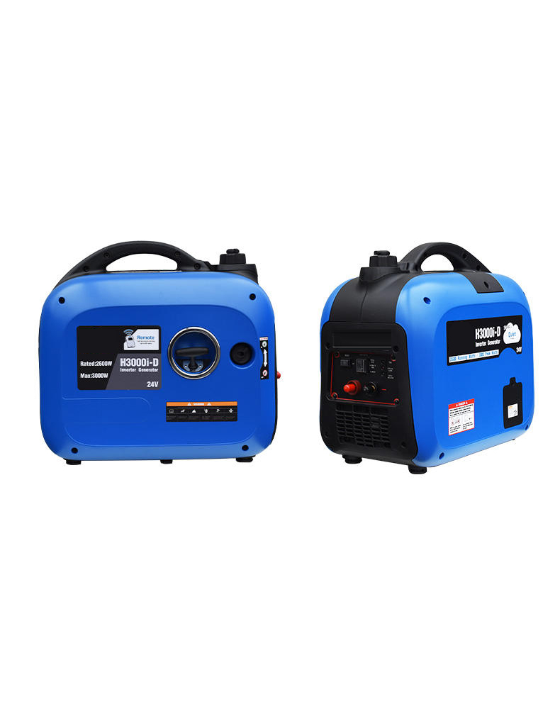 24V Silent DC Inverter Generator 7L H3000i-D 12V 48V 60V 72V 3000KW Factory Directly Sale Customized