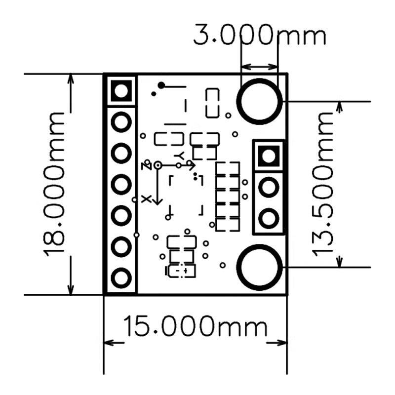 ICM42688 6-Axis Attitude Sensor Module - Gyroscope and Accelerometer IMU I2C 3.3V5V Supply 6-DOF IMU