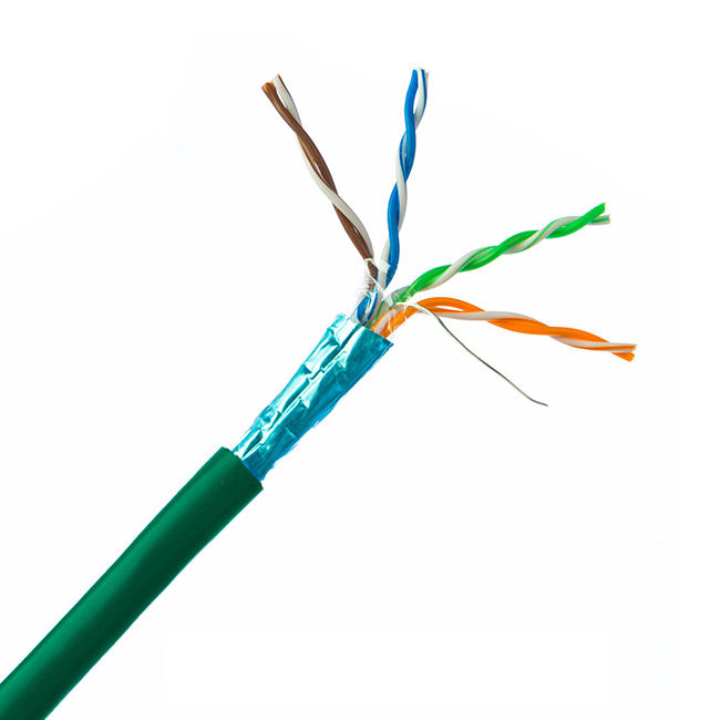 Factory Supply Support OEM Outdoor Indoor Network Cable Cat5e FTP CopperCCA 23AWG 24AWG PVC Jacket