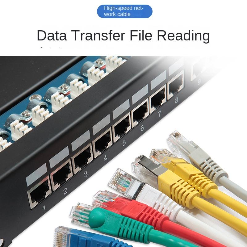 Unshielded Cat5e Cat6 Network Cable 100M Twisted Pair RJ45 Interface Copper Conductor Patch Cord