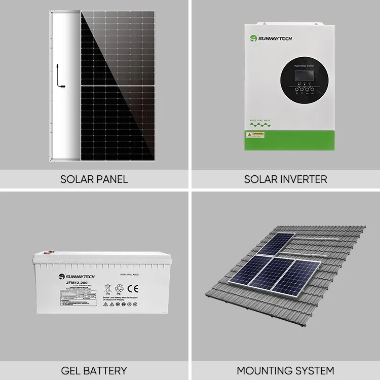 Solar Powered 10kw Off Grid Solar Energy System PV Panels Kit Easy Installation Complete Set