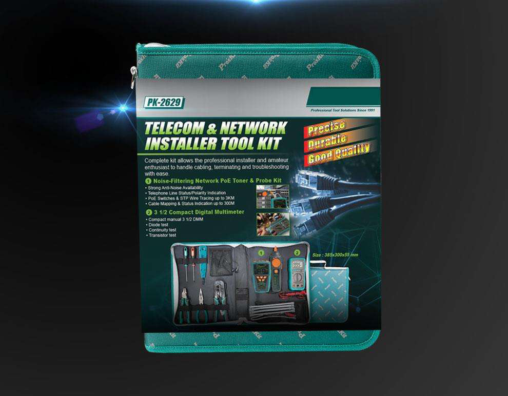 Proskit PK-2629 Network Repair Tool Set Combination of Essential Tools