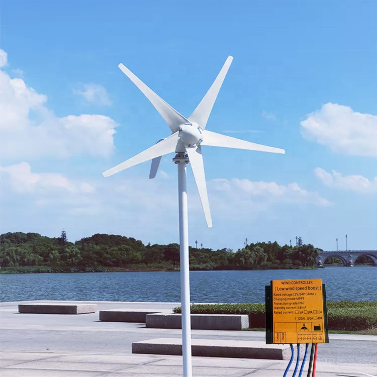 1kw 1000W Home Wind Mill Turbine Generator 12v 24v 48v with Free MPPT Controller for Home Farm