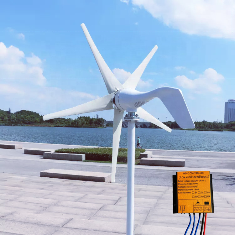 1kw 1000W Home Wind Mill Turbine Generator 12v 24v 48v with Free MPPT Controller for Home Farm