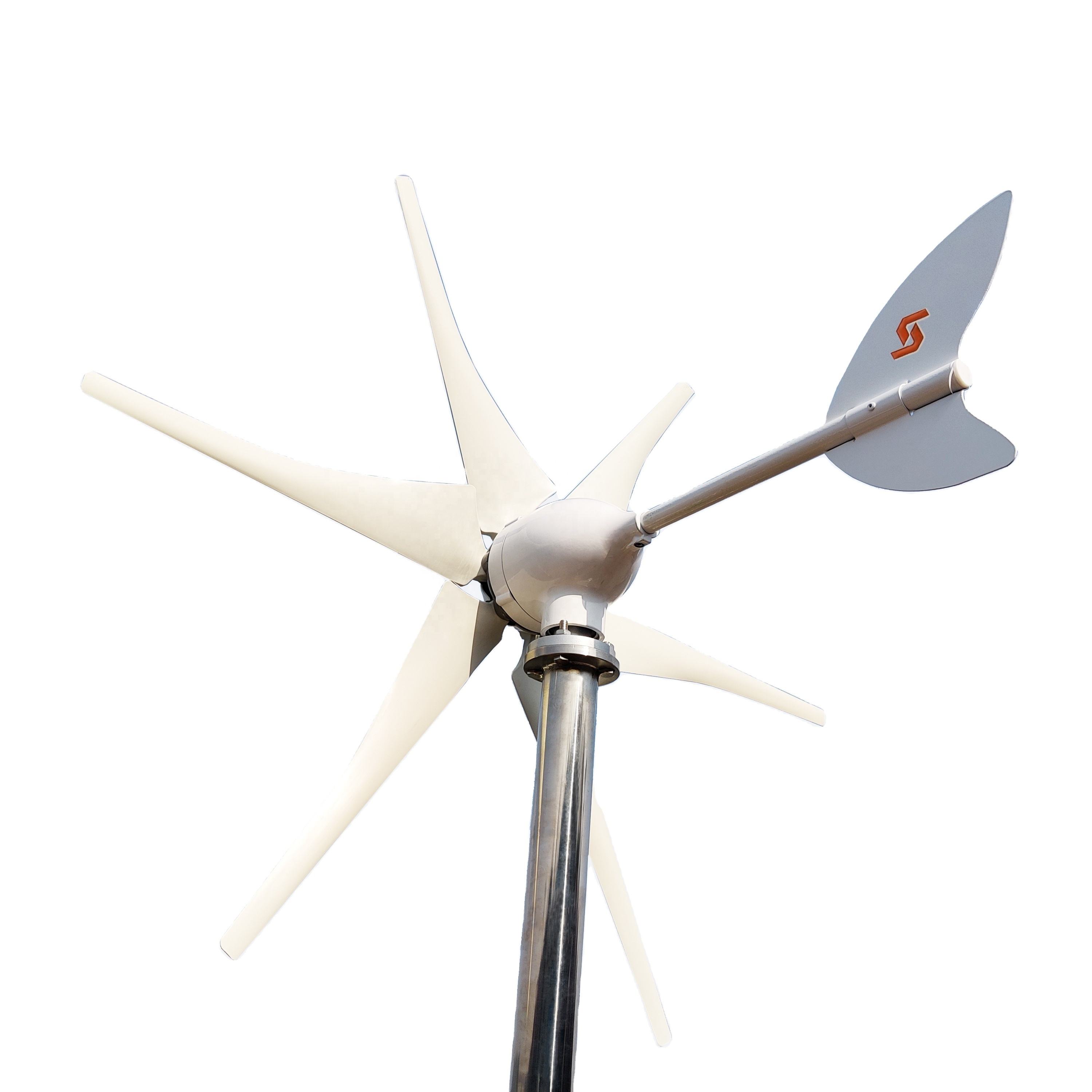 2000W 48V Free Energy Power Horizontal Turbine Wind Generator for Home or Street Lighting
